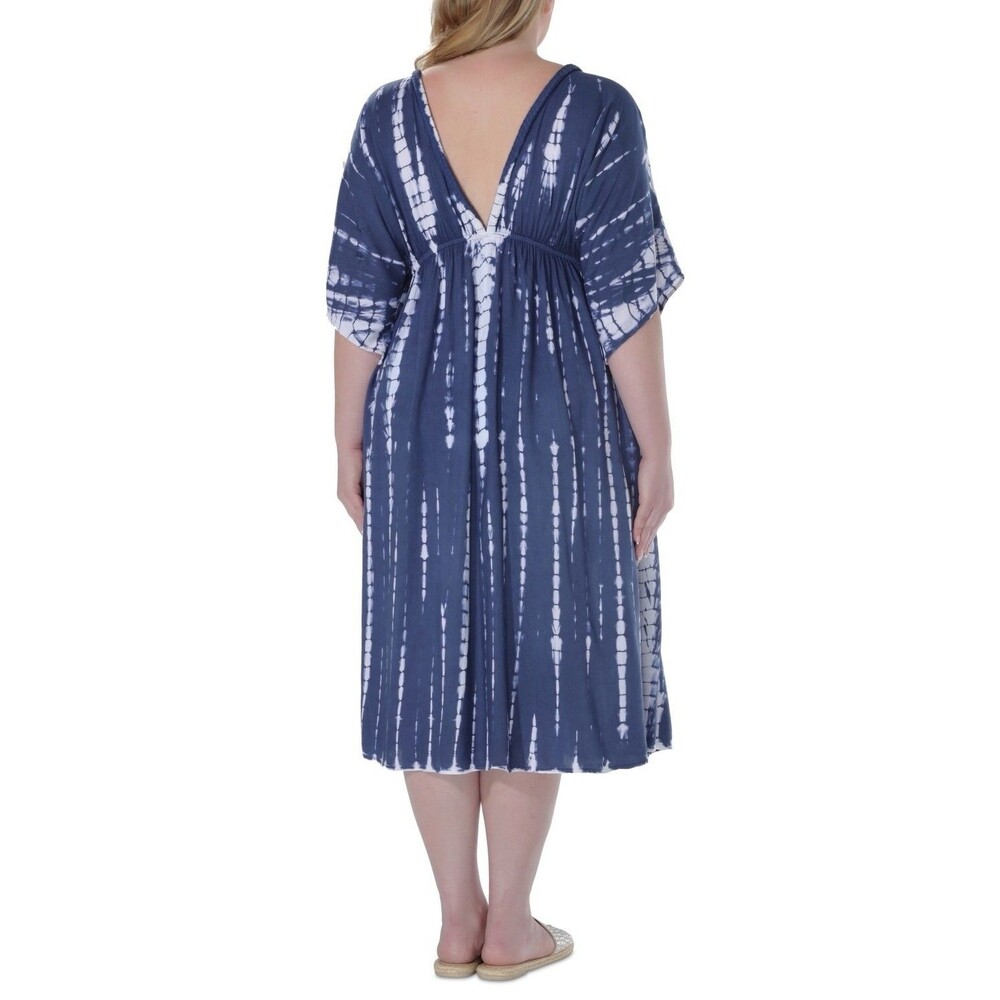 Raviya Plus Size Tie-Dyed Cover-up Dress Size 1x NWT $58 - Picture 3 of 5
